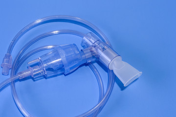 Medical nebulizer for the treatment of bronchitis. Camera agains
