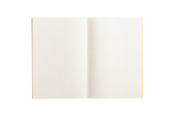 white paper note isolated on the white background.