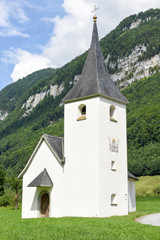 Fototapeta na wymiar The chapel of Saint Sebastian at Wofenschiessen on Switzerland