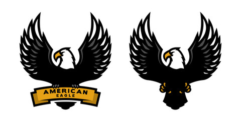 American eagle, two versions.
