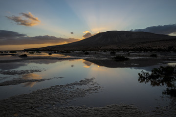 Sunset in Playa Costa Calma, Fuerteventura