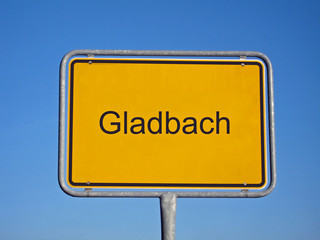 ortseingangsschild gladbach