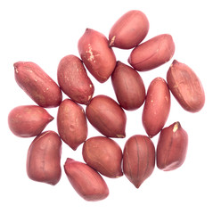 Obraz premium peanuts on white