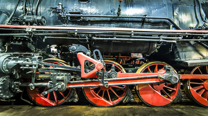 Old steam locomotive
