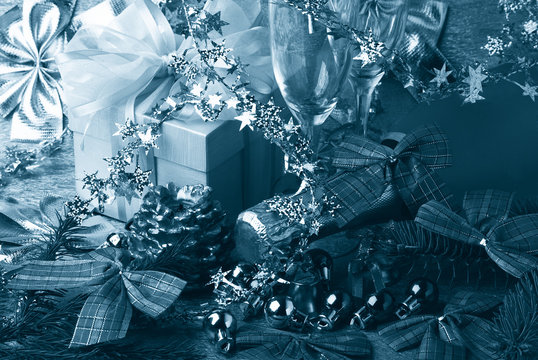 Gift, bottle, candle