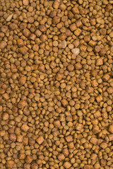Dried dog food background 