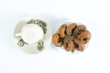 sweet potatoes doughnut eat with coffee  for hitea