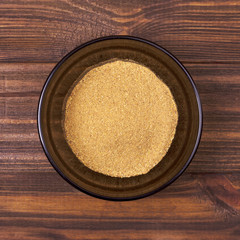 Spice mix - masala, cardamom, anise, cinnamon, saffron, cloves, sweet pepper, lemon peel, orange peel in a bowl