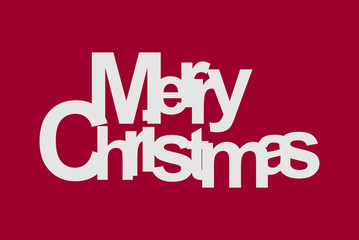 Fototapeta na wymiar Colorful modern text Merry Christmas, celebration greeting card, vector art