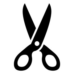 Scissors Icon Isolated on White Background. Flat Vector illustration.