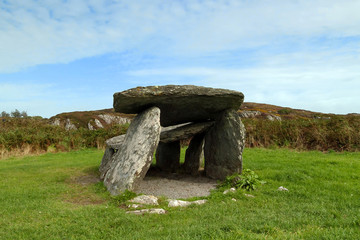 Old portal tomb in County Cork, Ireland