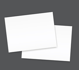 Blank catalogue landscape brochure mockup cover template