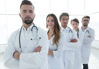 professional team of doctors therapists