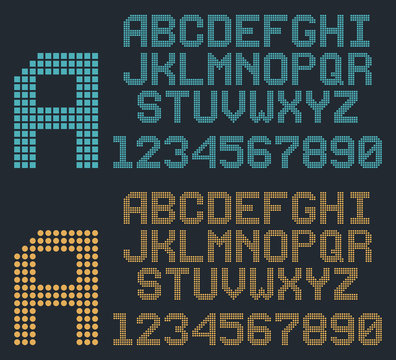Retro Pixel Font, Dot Type