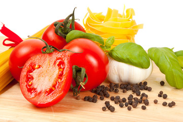 Ingredients for Italian cooking