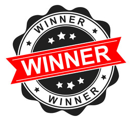 Obraz premium winner stamp, Vector illustration.