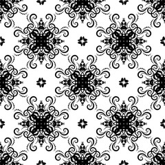 Seamless abstract floral pattern,mandala pattern