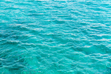 Fototapeta na wymiar Azure ocean water surface, natural background