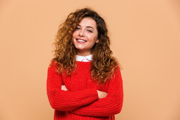 Portrait of a joyful young girl