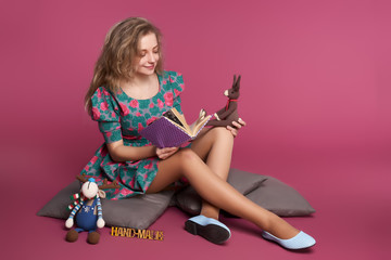 Cute homemade background isolated