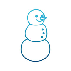 Snowman winter cartoon