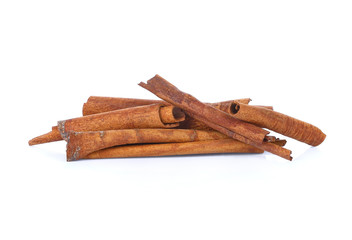cinnamon isolated on white background