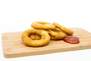 Fast food Homemade Crunchy Fried onion rings