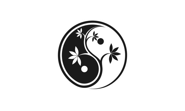 yin yang tree logo