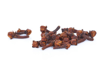 dry cloves isolate on white background