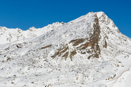France Savoie, Aiguille de Peclet in the french alps 