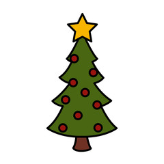 Christmas tree isolated