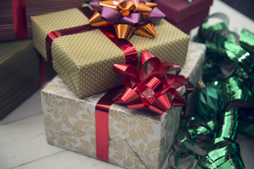 New Year decor in traditional colors