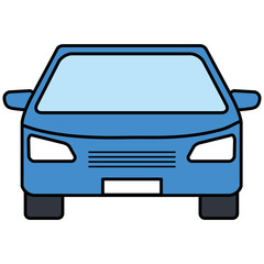 Naklejka premium car vehicle isolated icon