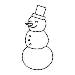 Snowman winter cartoon