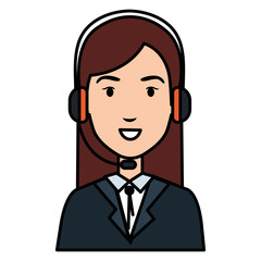 call center agent avatar character
