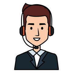 call center agent avatar character