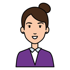 beautiful and young woman character