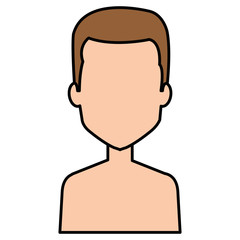 young man shirtless avatar character
