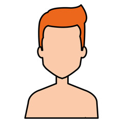 young man shirtless avatar character