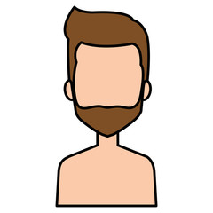 young man shirtless avatar character