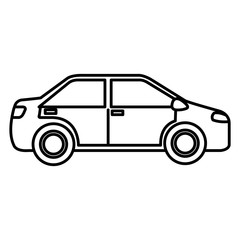 car vehicle isolated icon