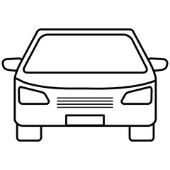 Naklejka premium car vehicle isolated icon