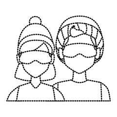 Winter couple avatar