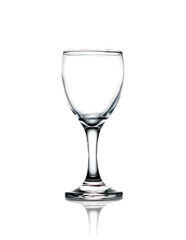 Water glass isolated on white background with clipping path included