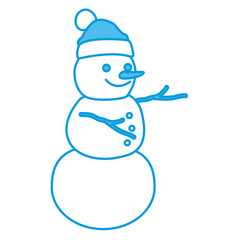 Snowman winter cartoon