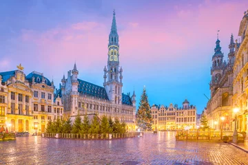 Fototapeten Der Grand Place in der Altstadt von Brüssel, Belgien © f11photo