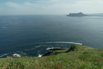 A beautiful island shaped like a cow