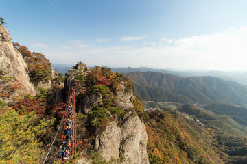 Chunbuk Wanju's foliage spot Daedun mountain climbing