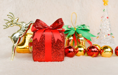 Red Christmas gift box