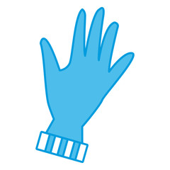 Winter glove isolated icon vector illustration graphic design